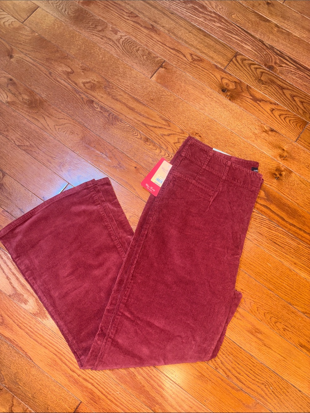 Lucky brand Stevie high rise flare hot chili wash size 18 pants NWT